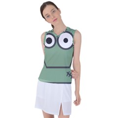 Cartoon-cute-frankenstein-halloween Women s Sleeveless Sports Top by 99art