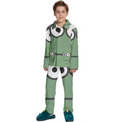 Cartoon-cute-frankenstein-halloween Kids  Long Sleeve Velvet Pajamas Set by 99art