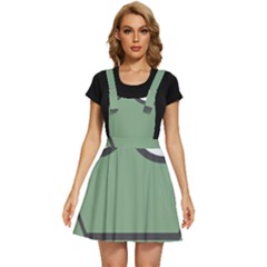 Cartoon-cute-frankenstein-halloween Apron Dress by 99art