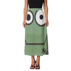 Cartoon-cute-frankenstein-halloween Classic Midi Chiffon Skirt by 99art