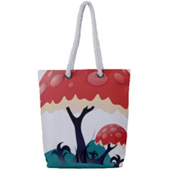 Tree-art-trunk-artwork-cartoon Full Print Rope Handle Tote (small) by 99art