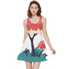 Tree-art-trunk-artwork-cartoon Inside Out Reversible Sleeveless Dress by 99art