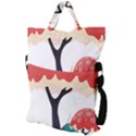 Tree-art-trunk-artwork-cartoon Fold Over Handle Tote Bag View2