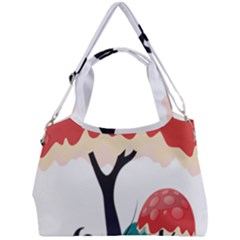 Tree-art-trunk-artwork-cartoon Double Compartment Shoulder Bag