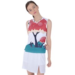 Tree-art-trunk-artwork-cartoon Women s Sleeveless Sports Top by 99art