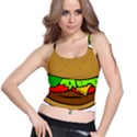 Hamburger-cheeseburger-fast-food Spaghetti Strap Bra Top View1