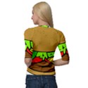 Hamburger-cheeseburger-fast-food Quarter Sleeve Raglan Tee View2