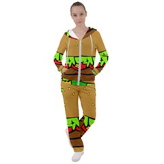 Hamburger-cheeseburger-fast-food Women s Tracksuit by 99art