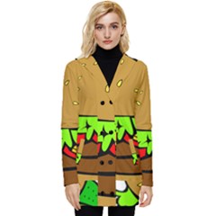 Hamburger-cheeseburger-fast-food Button Up Hooded Coat  by 99art