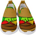 Hamburger-cheeseburger-fast-food Kids  Slip On Sneakers View1