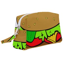 Hamburger-cheeseburger-fast-food Wristlet Pouch Bag (large) by 99art