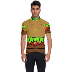 Hamburger-cheeseburger-fast-food Men s Short Sleeve Cycling Jersey by 99art