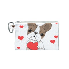 Animation-dog-cute-animate-comic Canvas Cosmetic Bag (small) by 99art