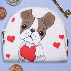 Animation-dog-cute-animate-comic Horseshoe Style Canvas Pouch by 99art