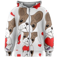 Animation-dog-cute-animate-comic Kids  Zipper Hoodie Without Drawstring by 99art