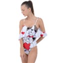 Animation-dog-cute-animate-comic Drape Piece Swimsuit View1