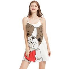 Animation-dog-cute-animate-comic Summer Frill Dress by 99art