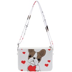 Animation-dog-cute-animate-comic Double Gusset Crossbody Bag by 99art