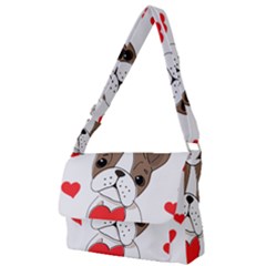 Animation-dog-cute-animate-comic Full Print Messenger Bag (l) by 99art