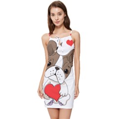 Animation-dog-cute-animate-comic Summer Tie Front Dress by 99art