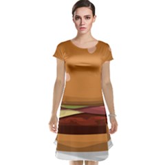 Hamburger-cheeseburger-burger-lunch Cap Sleeve Nightdress by 99art