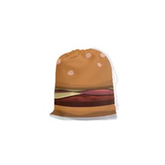 Hamburger-cheeseburger-burger-lunch Drawstring Pouch (xs) by 99art