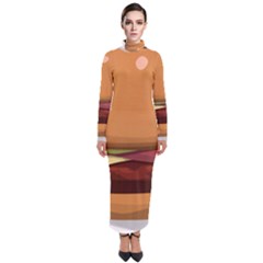 Hamburger-cheeseburger-burger-lunch Turtleneck Maxi Dress by 99art