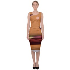 Hamburger-cheeseburger-burger-lunch Sleeveless Pencil Dress by 99art