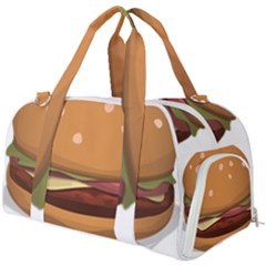 Hamburger-cheeseburger-burger-lunch Burner Gym Duffel Bag by 99art