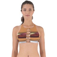 Hamburger-cheeseburger-burger-lunch Perfectly Cut Out Bikini Top by 99art