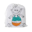 Baby-cute-child-birth-happy Drawstring Pouch (2XL) View2