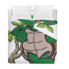 Amphibian-animal-cartoon-reptile Duvet Cover Double Side (full/ Double Size) by 99art