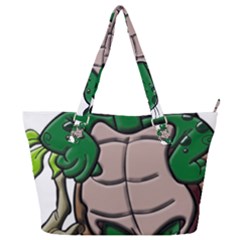 Amphibian-animal-cartoon-reptile Full Print Shoulder Bag by 99art