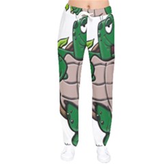 Amphibian-animal-cartoon-reptile Women Velvet Drawstring Pants by 99art