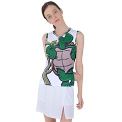 Amphibian-animal-cartoon-reptile Women s Sleeveless Sports Top by 99art