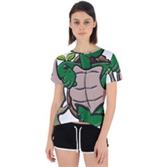 Amphibian-animal-cartoon-reptile Open Back Sport Tee by 99art