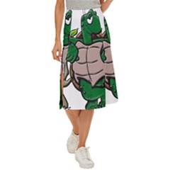 Amphibian-animal-cartoon-reptile Midi Panel Skirt by 99art