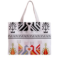 Bulgarian Folk Art Folk Art Zipper Mini Tote Bag by 99art