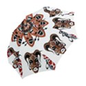 Tribal-masks-african-culture-set Folding Umbrellas View2