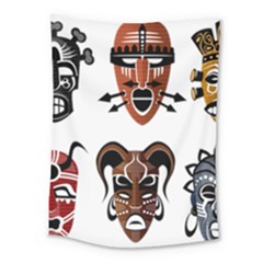 Tribal-masks-african-culture-set Medium Tapestry by 99art