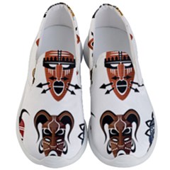 Tribal-masks-african-culture-set Men s Lightweight Slip Ons by 99art