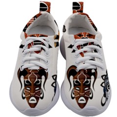 Tribal-masks-african-culture-set Kids Athletic Shoes by 99art