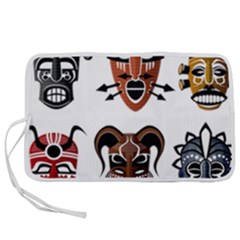 Tribal-masks-african-culture-set Pen Storage Case (s) by 99art