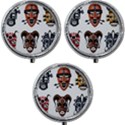 Tribal-masks-african-culture-set Mini Round Pill Box (Pack of 3) View1