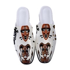 Tribal-masks-african-culture-set Women s Classic Backless Heels by 99art