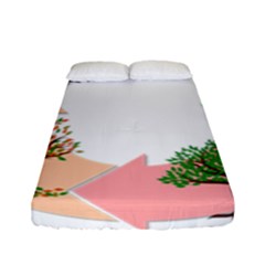 Seasons-of-the-year-year-tree Fitted Sheet (full/ Double Size) by 99art