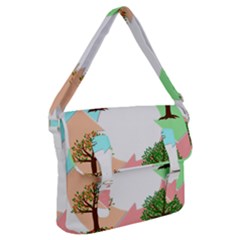 Seasons-of-the-year-year-tree Buckle Messenger Bag by 99art