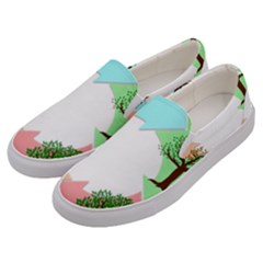 Seasons-of-the-year-year-tree Men s Canvas Slip Ons by 99art