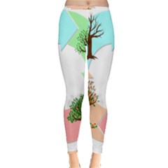 Seasons-of-the-year-year-tree Inside Out Leggings by 99art