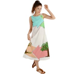 Seasons-of-the-year-year-tree Summer Maxi Dress by 99art